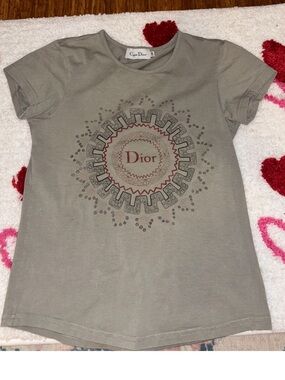 Dior women’s 12 a gray baby tee